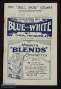 Pre-War 1922/1923 (last season at the old Hyde Road Stadium) Manchester City v Huddersfield Town
