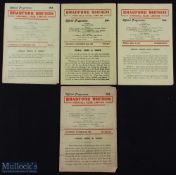 1946-47 Bradford Northern Home Rugby League Programmes (4): v Barrow soiled & creased, v Hull