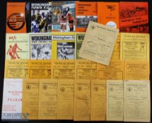 Selection of Wokingham Town FC home programmes 1954/55 Dunstable Town, 1958/59 Slough Town (