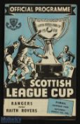 1948/49 Scottish League Cup Final Rangers v Raith Rovers 12 March 1949 at Hampden Park; good. (1)