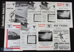 Dunfermline Athletic home match programmes 1959/60 Stirling Albion, 1961/62 Motherwell (SLC), 1962/
