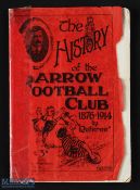1914 Scarce Rugby Book, Barrow Football Club History: 64 pp soft-covers issue by 'Referee', an
