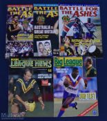 1988-1992 Rugby Lge Australia v GB publication (5): Five consecutive issues