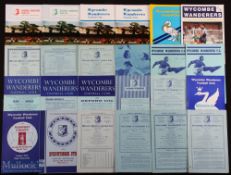 Selection of Wycombe Wanderers home match programmes to include 1950/51 Clapton, 1947/50 Isthmian
