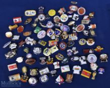 Rugby League Enamel & Metal Club Badges (90): A good selection of teams and matches