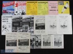 Selection of Eastbourne Utd FC programmes 1954/55 Chichester City, 1955/56 Littlehampton, 1956/57