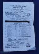 3/11/1945 Halifax Town v Lincoln City War League, creased condition
