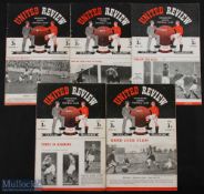 1949/1950 Manchester Utd Div. 1 home match programmes Sunderland, Huddersfield Town,
