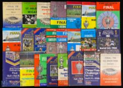 1963-84 R League Challenge Cup Final Programmes (22 seasons): Magnificent sleeved and ring-
