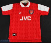 1996-98 Arsenal Nike JVC Home Shirt, short sleeve size M, with slight signs of wear, JVC logo