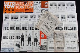 Selection of Luton Town home programmes 1946/47 WBA, 1947/48 Plymouth Argyle, 1949/50 Grimsby