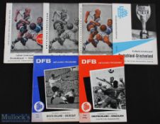 Selection of Germany international match programmes to include 1957 Sweden, 1959 Poland (Olympic