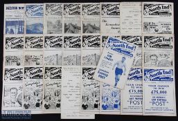 Selection of Preston North End home programmes 1948/49 Bolton Wanderers, 1951/52 Middlesbrough,
