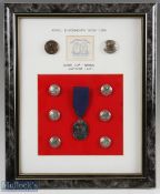 Royal Blackheath Golf Club Adam Cup silver winner's medal and set of blazer buttons incl 2x front