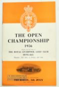 1956 British Open Championship Golf Programme Royal Liverpool, Liverpool, Thursday 5th July, with