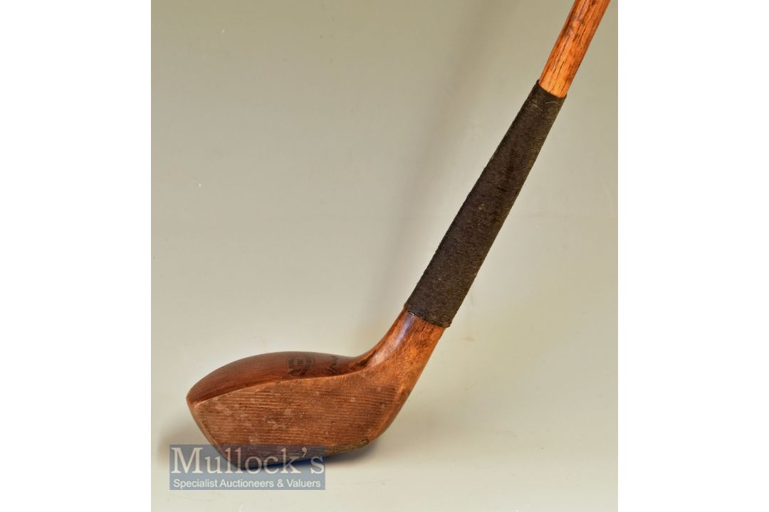 J Randall Sundridge Park Special short deep head wooden cleek with added weights to the sole in - Image 2 of 3