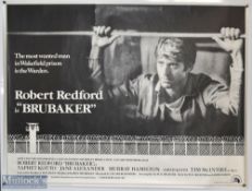 Original Movie/Film Poster - 1980 Robert Redford is Brubaker, 40x30