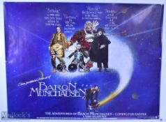 Movie / Film Poster - 1989 the Adventures Baron Munchausen 40x30