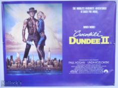Movie / Film Poster - 1988 Crocodile Dundee II 40x30