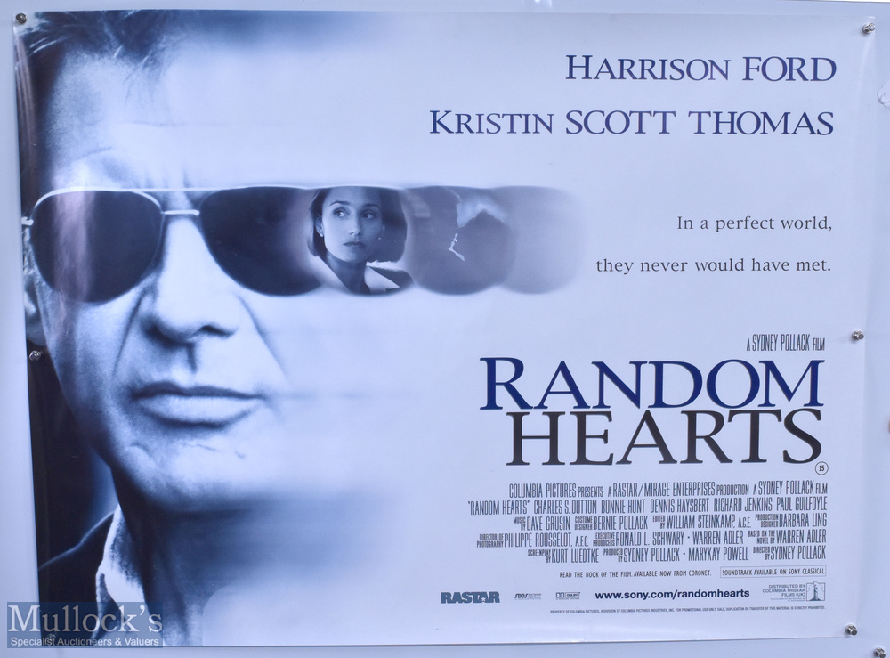 Movie / Film Poster - 1999 Random Hearts 40x30" approx., kept rolled, creases apparent, some