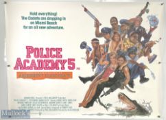 Movie / Film Poster - 1988 Police Academy 5 Assignment Miami Beach 40x30