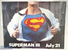 Movie / Film Poster - 1983 Superman III Teaser July 21 40x30