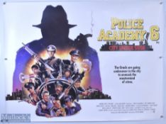 Movie / Film Poster - Police Academy 6 City Under Siege 40x30