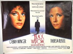 Movie / Film Poster - 1987 Black Widow - She Mates and She Kills 40x30