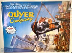 Movie / Film Poster - 1989 Oliver and Company 40x30
