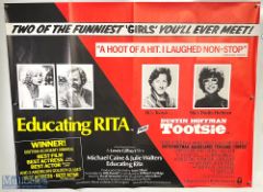 Movie / Film Poster - 1983 Educating Rita - plus Tootsie 40x30
