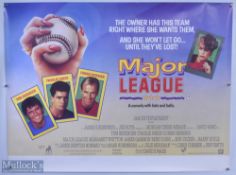 Movie / Film Poster - 1989 Major League A Comedy with bats and balls 40x30