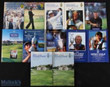 1984 -2000 The Open Golf Championship Programmes to include years of 1984, 85, 86, 87, 1990, x2, 91,