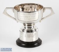 Finchley Golf Club Challenge Cup Spring Foursomes twin handled Trophy with indistinct Chester