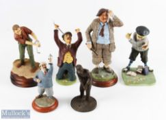 Golf Collectable Figures a collection of resin golf figures to include two from 1998 by Golfing