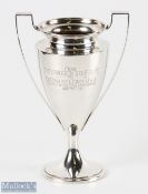 Silver Dahlgren Golf Club Twin Handled Trophy inscribed to front 'From The Dahlgren Golf Club to