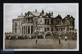 Scarce Bobby Jones Amateur Golf Championship St Andrews Postcard c1926 - from the final with RTJ