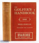 1948 The Golfer's Handbook 45th ed publ'd Edinburgh - Price 15/- in the original red and white cloth