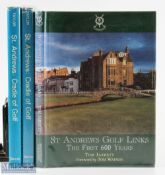 3x Modern Golf Books on the History of St Andrews Golf Links - Tom Jarrett - 