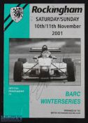 Lewis Hamilton Autographed Rockingham Motor Racing Programme - featuring Hamilton racing under Manor