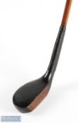 Andrew Forgan St Andrews late scared neck mallet shaped putter showing the cleek mark to the crown