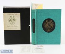 Interesting early Joe Murdoch signed golf book and post card invitation (2) 