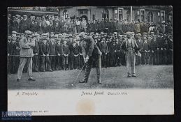 Rare Wrench Series James Braid Golf Champion 1901 & A Kirkaldy golfing postcard - James Braid