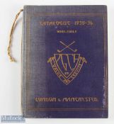 1935/36 Professional Golfers' Co-Operative Association Hard Back Catalogue - original blue and