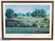 Terence Macklin (20th c British Artist) signed ltd ed colour golf print of 