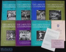 1957-1968 Wimbledon Tennis Programmes and general meeting 1966 booklet, to include 1st day 1957, 3rd