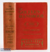 1950 The Golfer's Handbook 47th ed publ'd Edinburgh - Price 20/- in the original red and gilt