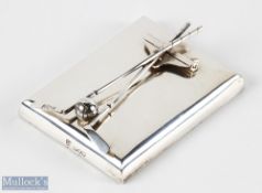 Edwardian Hallmarked Silver Novelty Desk Tidy / Letter Clip hallmarked London 1906 by William &