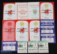 1958 Cardiff Arms Athletics Commonwealth Games Programmes & Tickets, to include closing programme