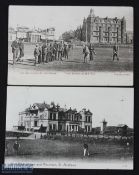 2x Tom Morris St Andrews Golfing Postcards - one titled 'On The Links St Andrews - Tom Morris at the