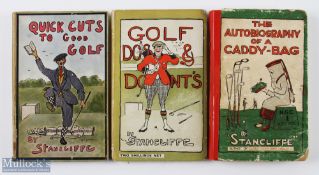 Stancliffe Collection of Amusing Golf Instruction Booklets from the early 1920s (3) 